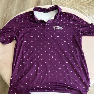 Purple Men's Polo Shirt Valspar Golf
